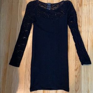 black bebe bodycon dress